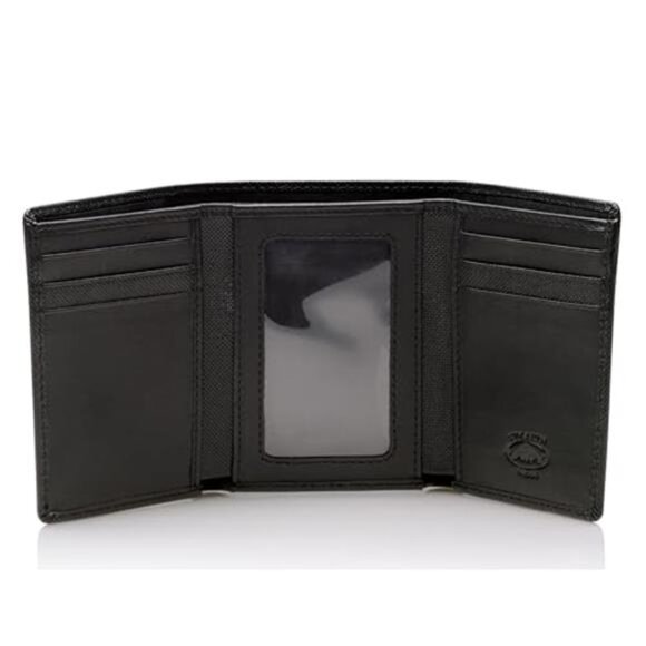 Trifold Leather Wallet for Men with RFID Blocking